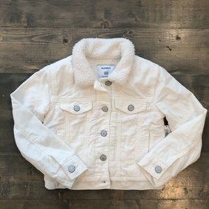 Fleece lined corduroy jacket